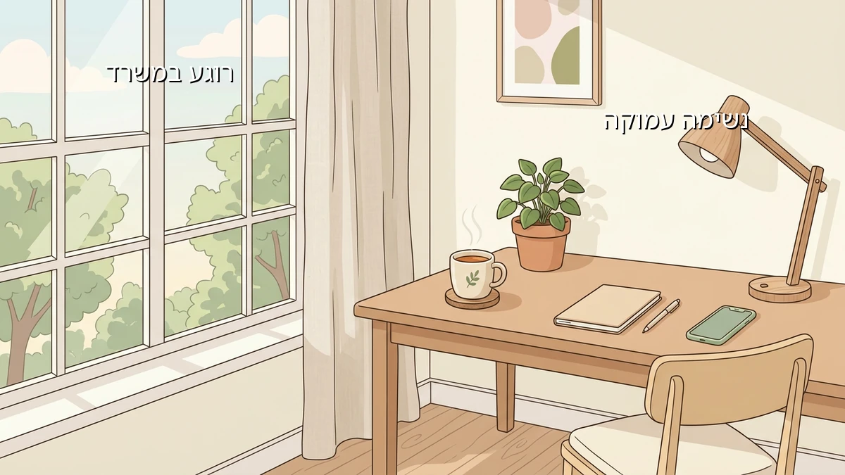 דרכים פשוטות להירגע במשרד לחוץ | טיפים מעשיים ליום עבודה רגוע