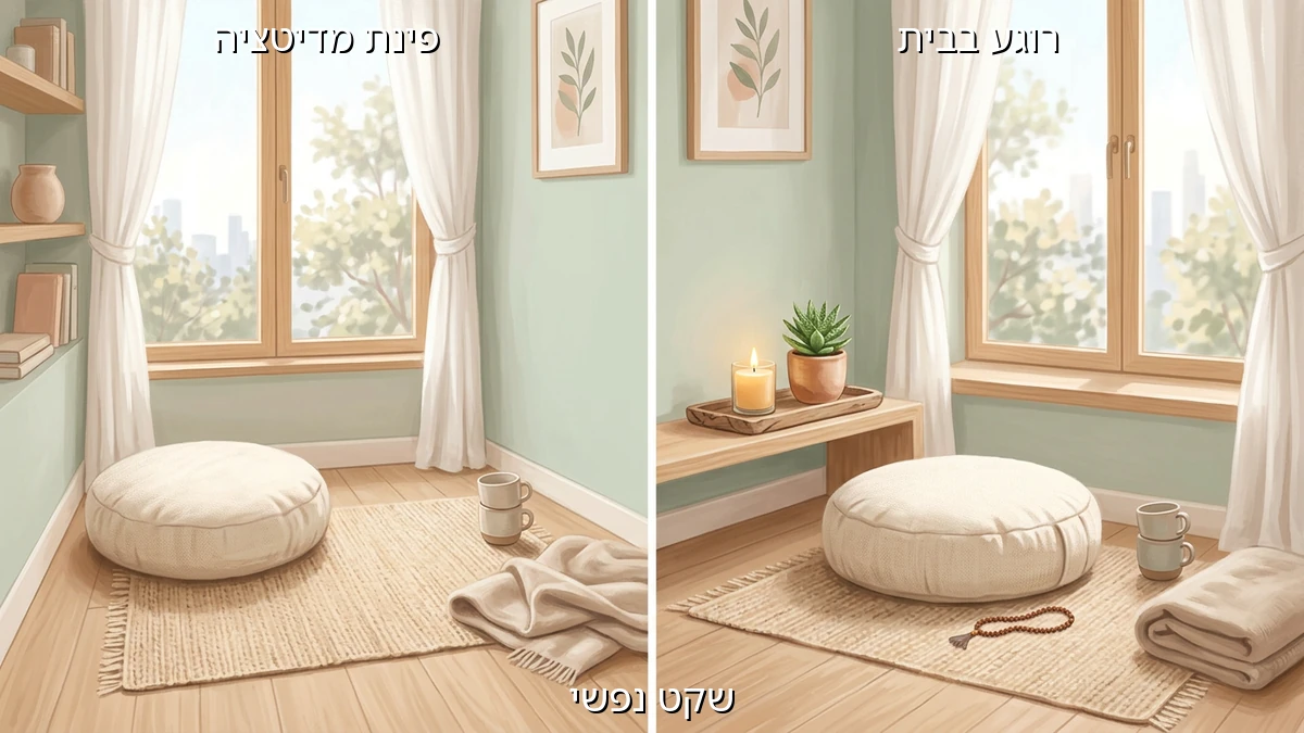 איך ליצור פינת מדיטציה מרגיעה בבית