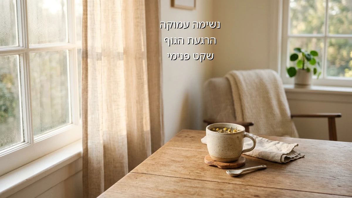 נשימות להרגעת הגוף במצבי לחץ פתאומיים