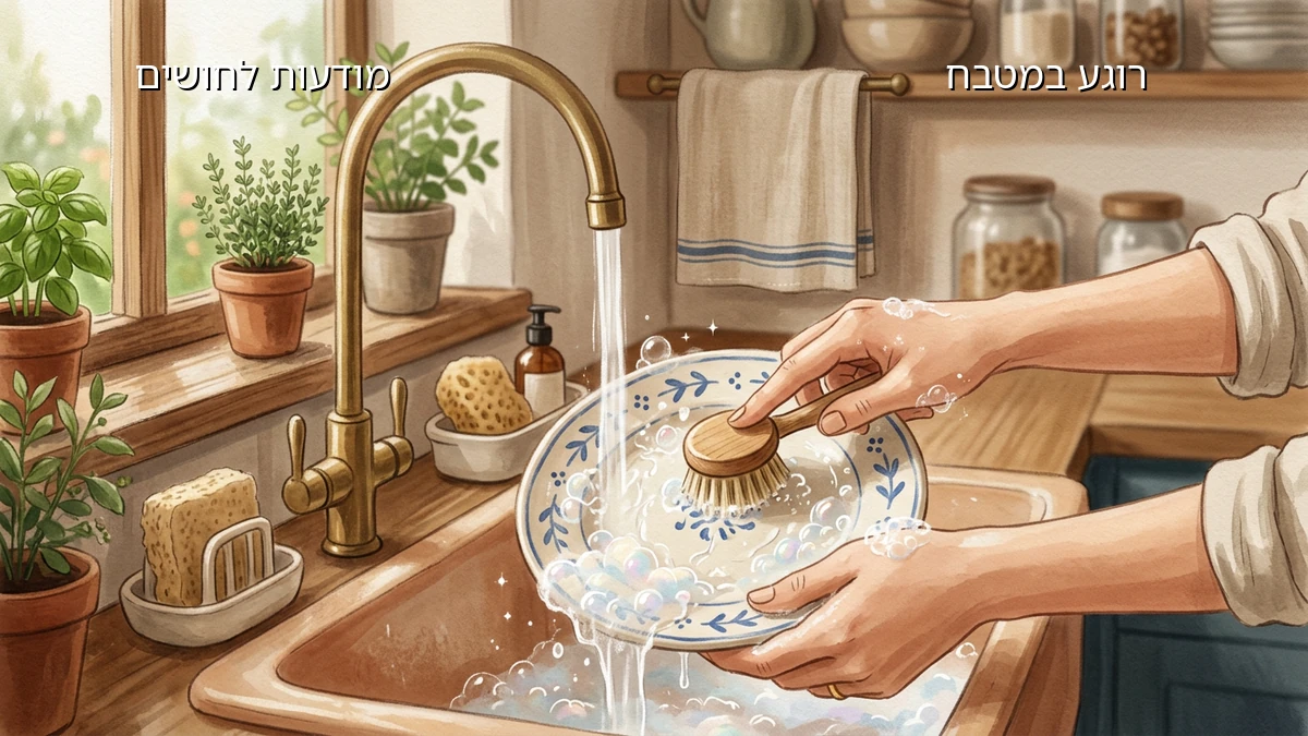 תרגילי קשיבות בבית: איך להפוך שטיפת כלים לרגע של רוגע